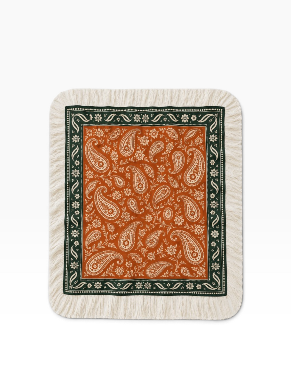 Paisley Fringe Scarves- 3 Colors