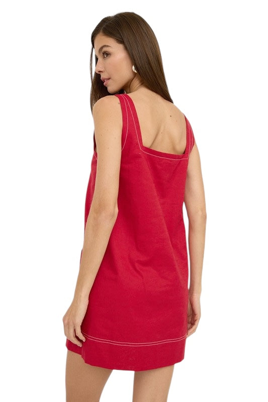 Red Stitched Mini