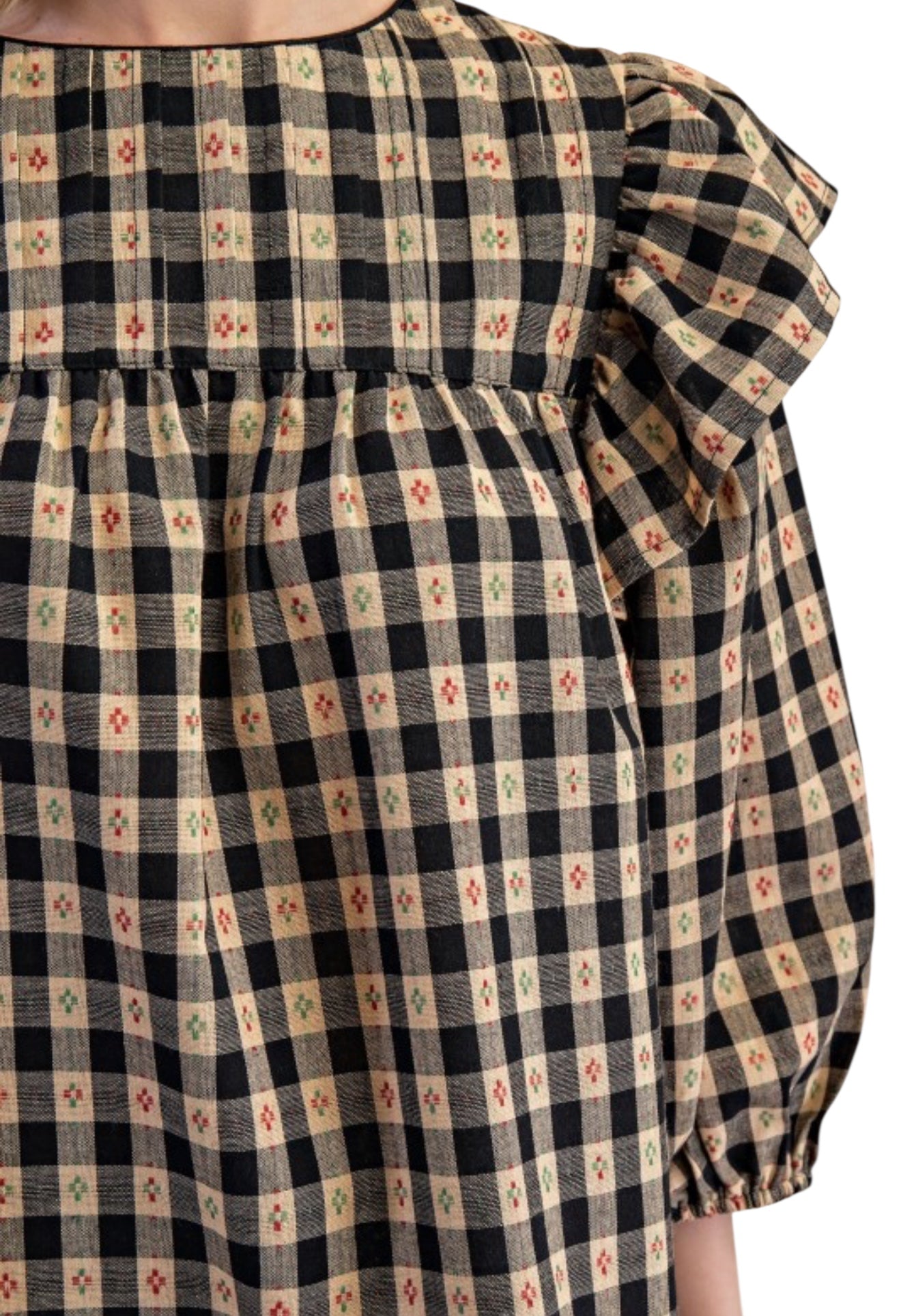 Vintage Gingham Top - 2 Colors