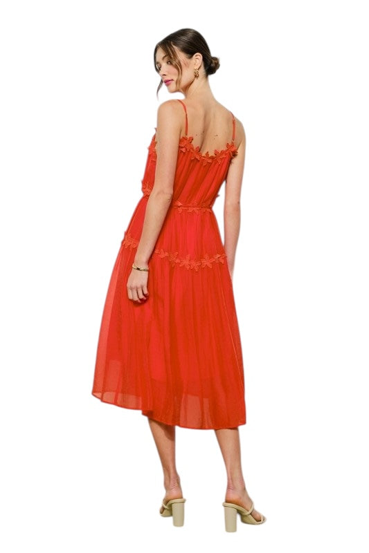 Coral Orchids Midi