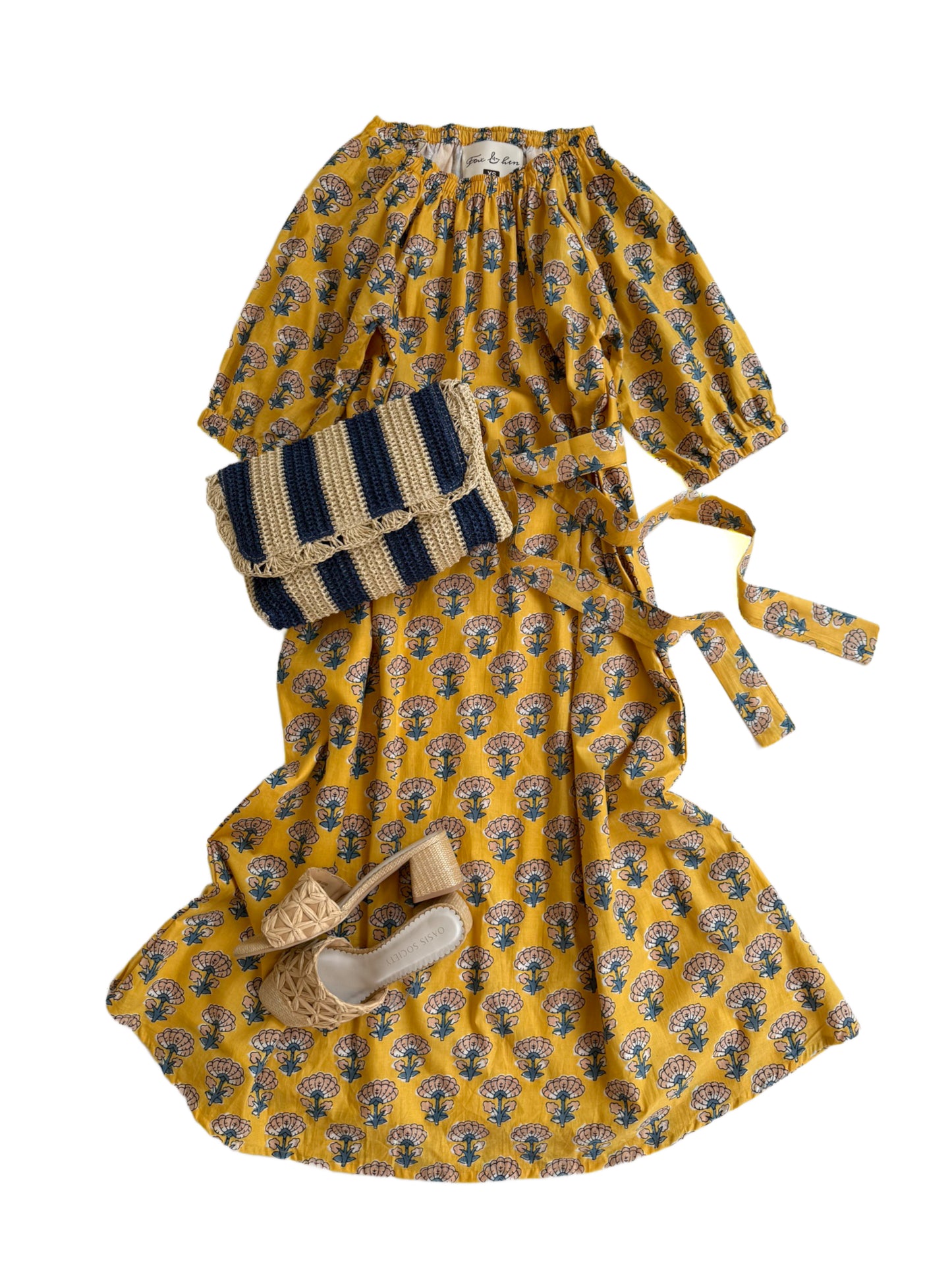 Rosalita Midi in Yellow Daisy