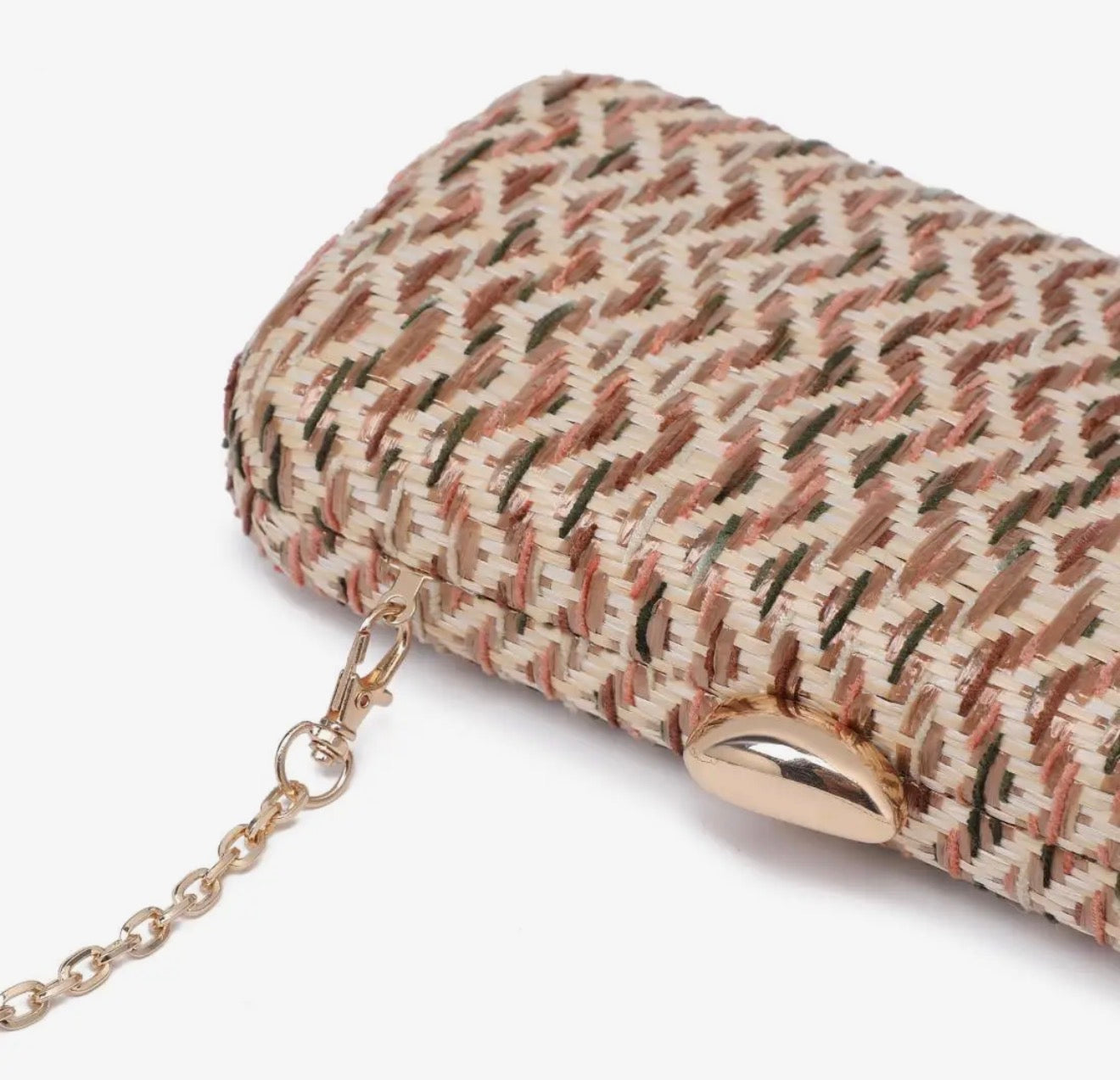 Raffia Squiggles Clutch
