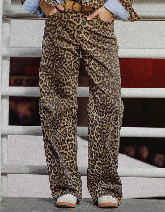 Amy Leopard Denim