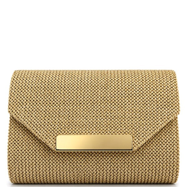 Raffia Envelope Clutch- 4 Colors