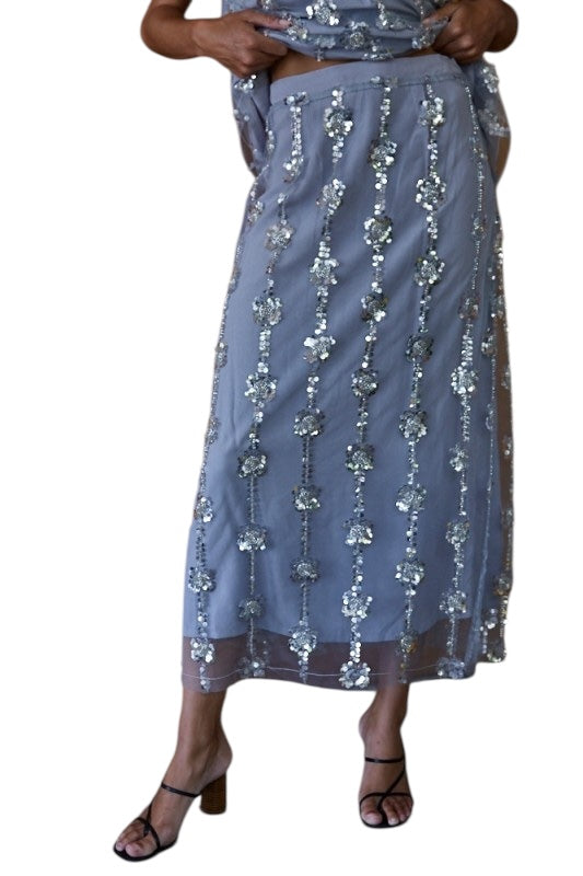 Pewter Sequin Set