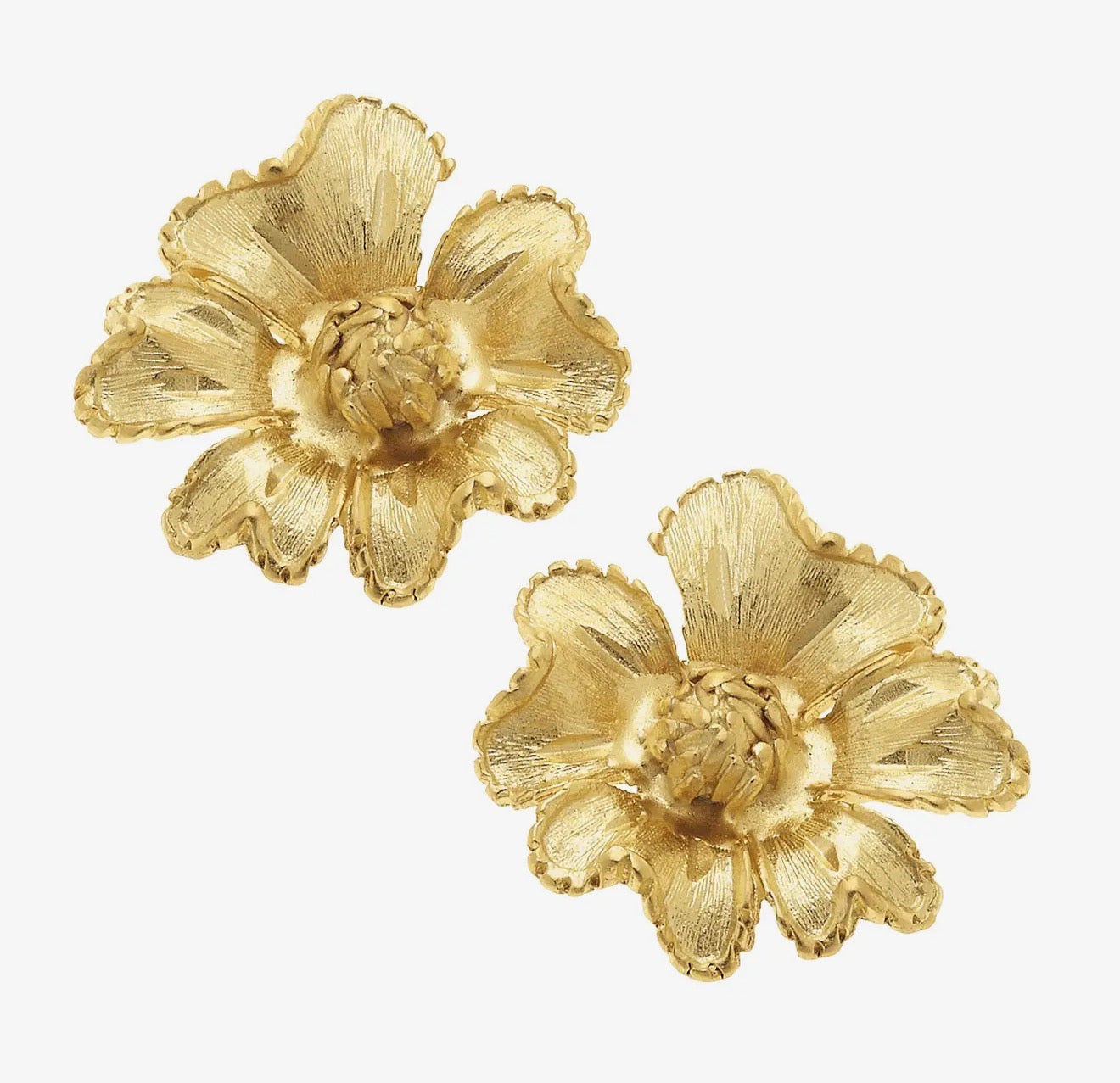 Marigold Flower Stud Earring