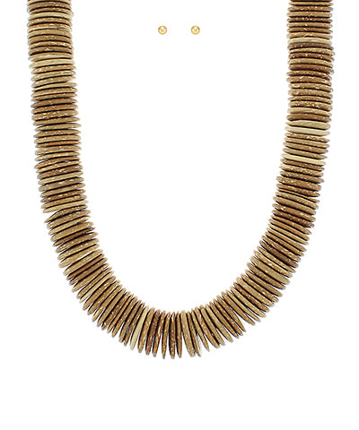 Flat Disc Jumbo Necklace