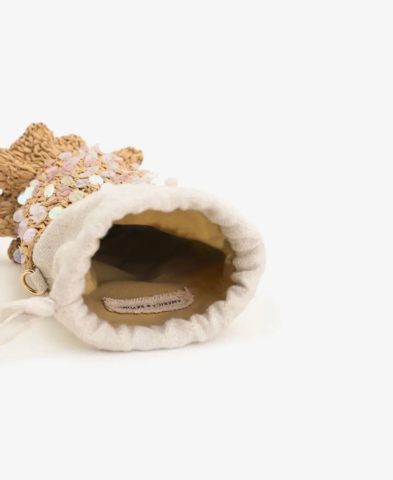 Ocean Whimsy Raffia Fish Bag