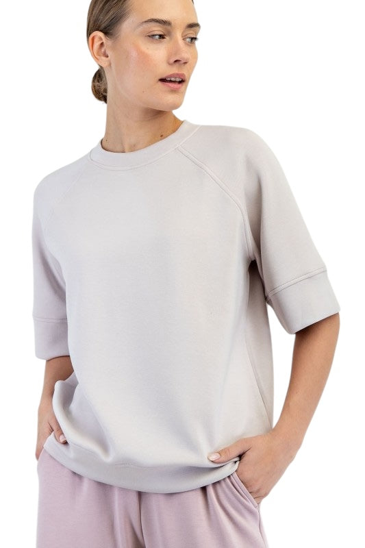 Scuba Banded Sleeve Top