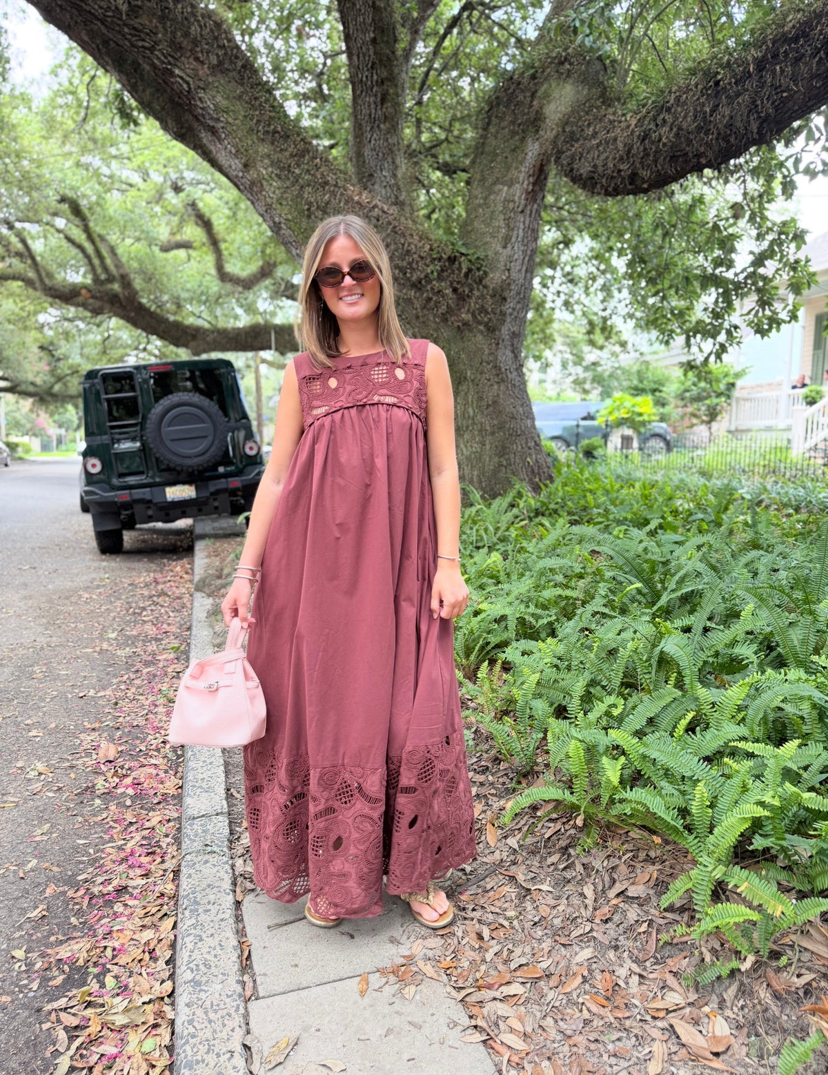 Paisley Lace & Crochet Maxi in Espresso