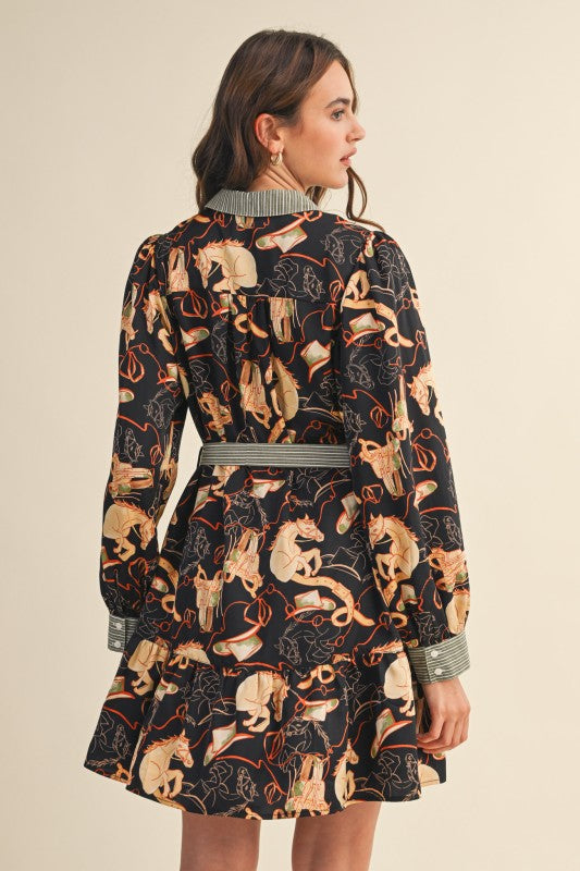 Equestrian Shirt Dress