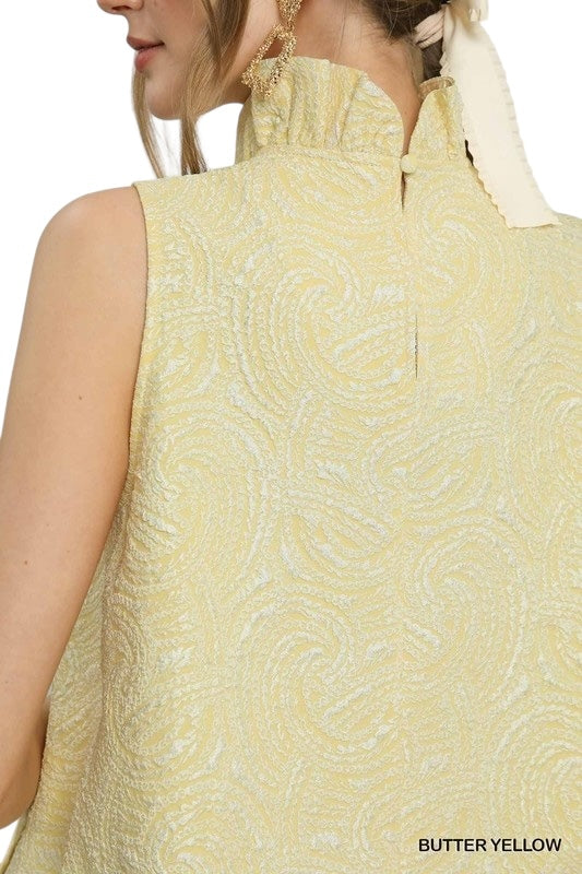 Textured Butter High Neck Mini