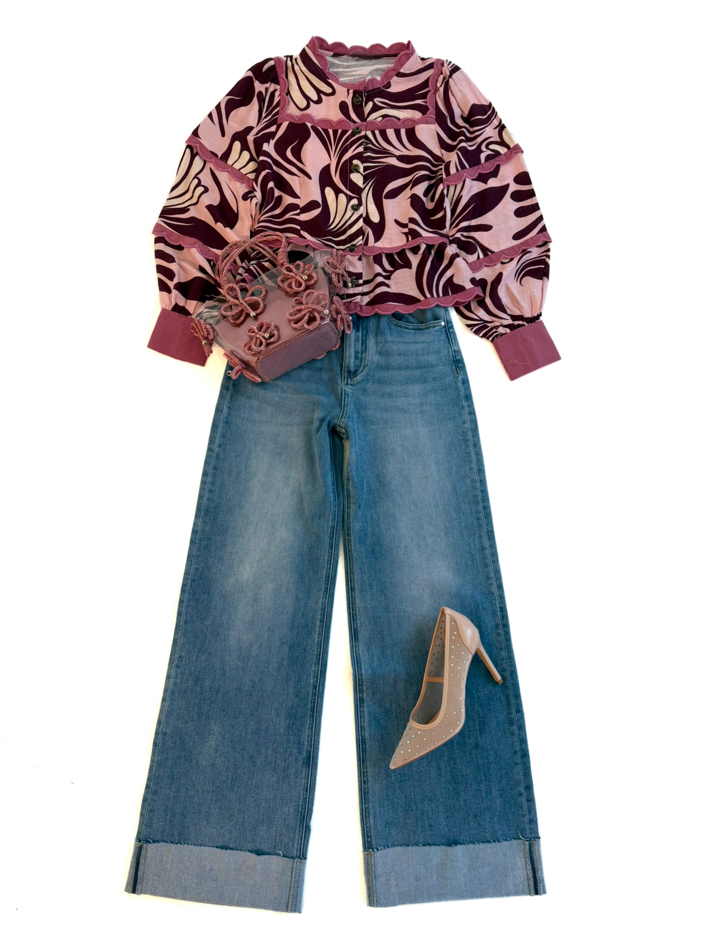 Eggplant & Blush Top