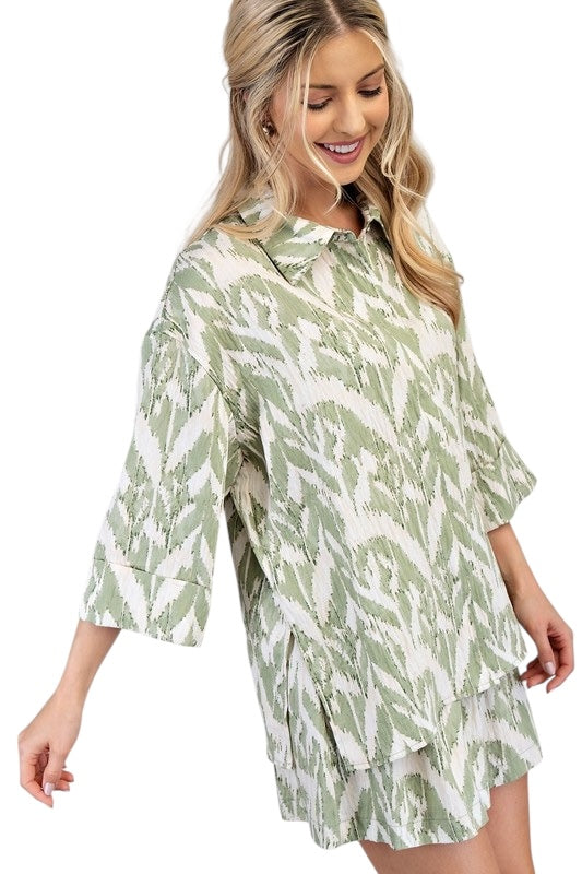 Sage Ikat Set