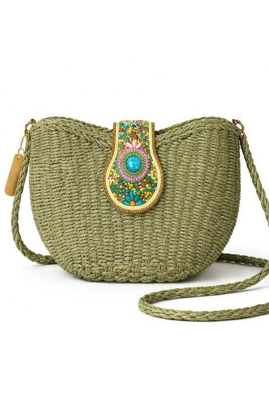 Beaded Detail Crossbody- 2 Colors