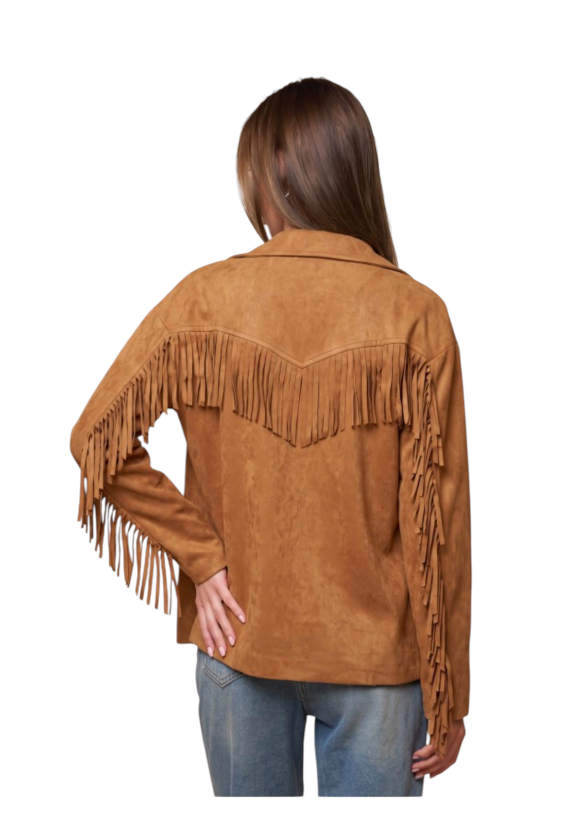 Suede Fringe Jacket