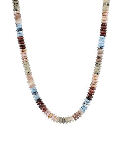 Flat Disc Layering Necklace- 5 Colors