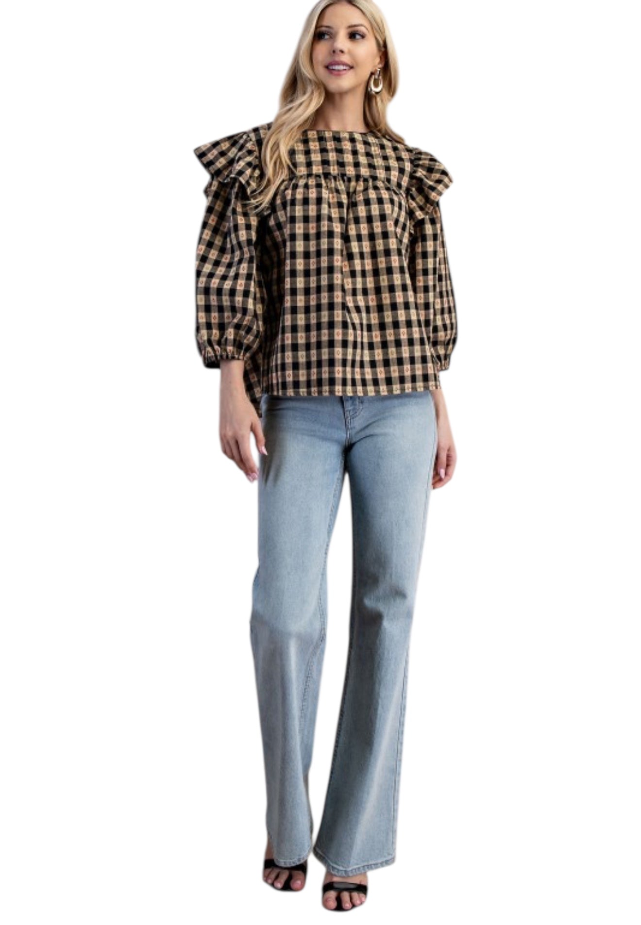 Vintage Gingham Top - 2 Colors