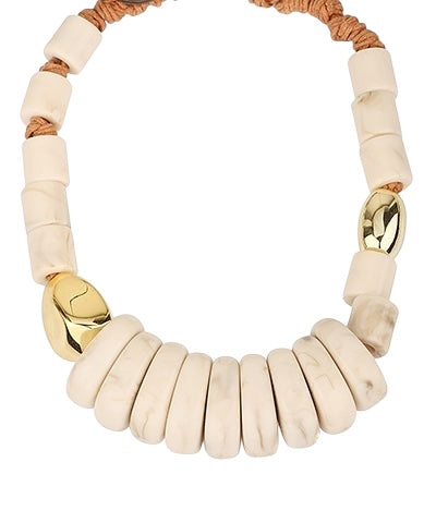 Chunky Resin Rope Necklace- 2 Colors