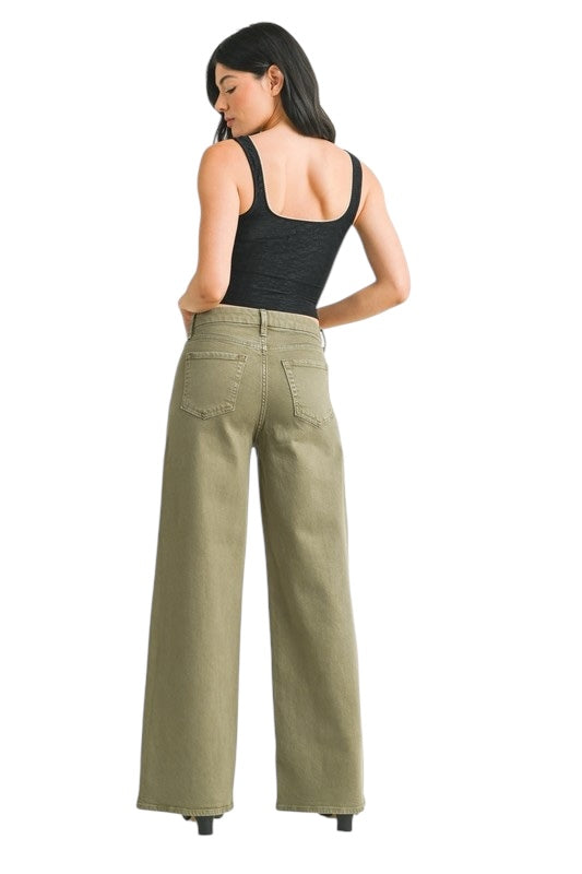 Vintage Olive Palazzo Jeans