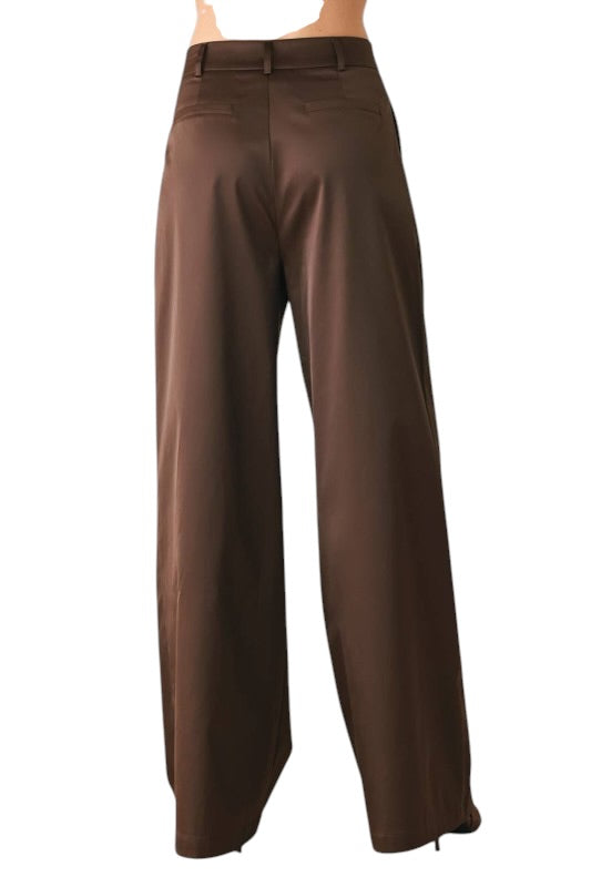 Espresso Pleated Trousers