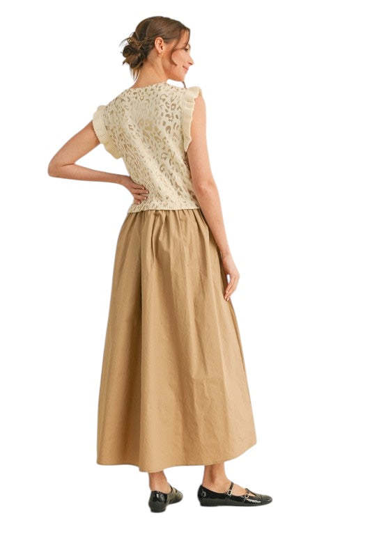 Poplin Spots Mixed Midi