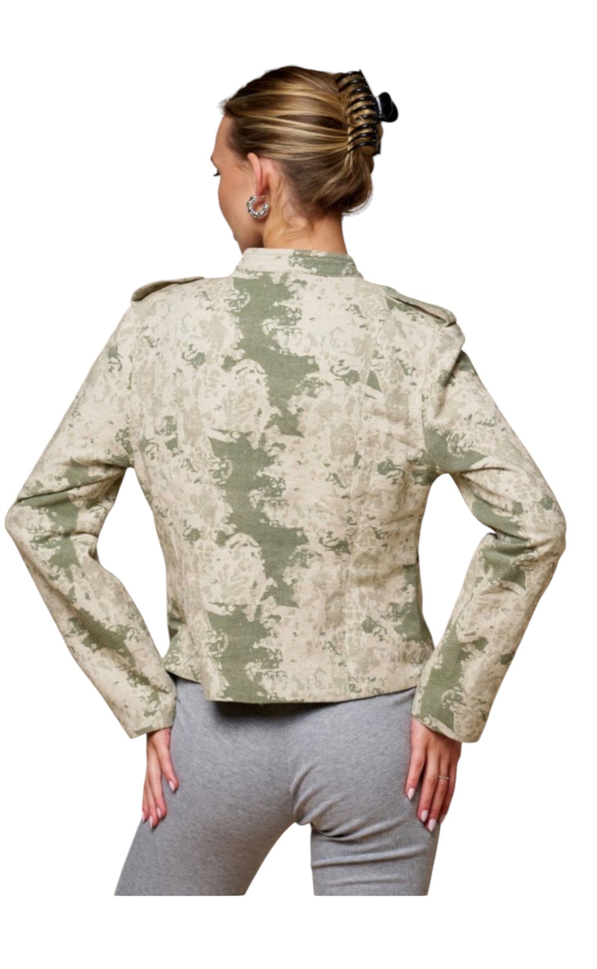 Jacquard Double Breasted Jacket