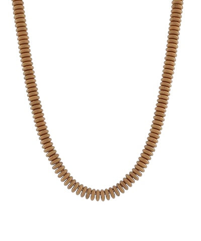 Flat Disc Layering Necklace- 5 Colors