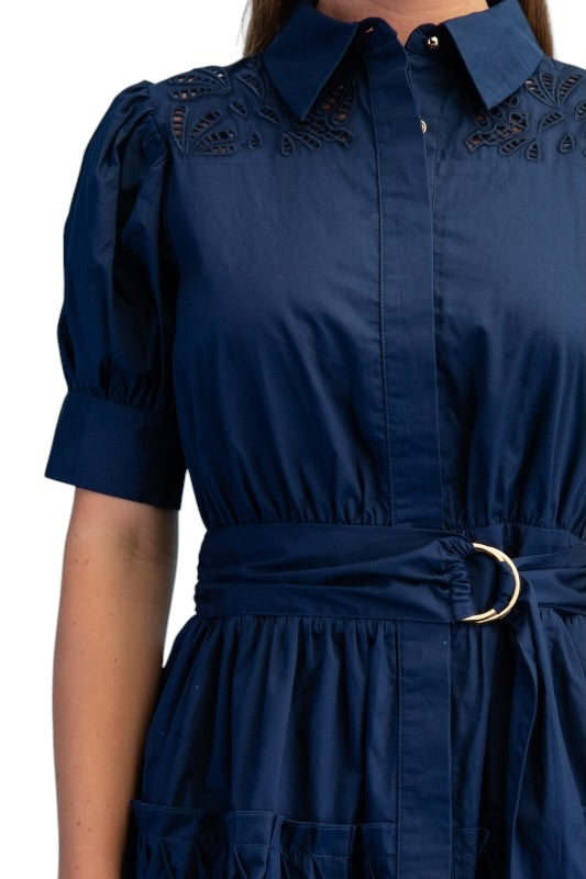 Belted Poplin Mini - 2 Colors