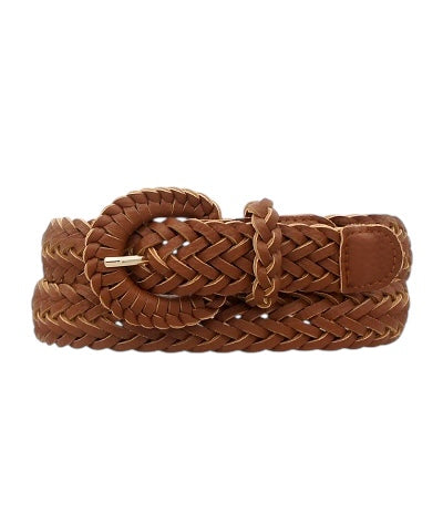Braided Belt in Cognac