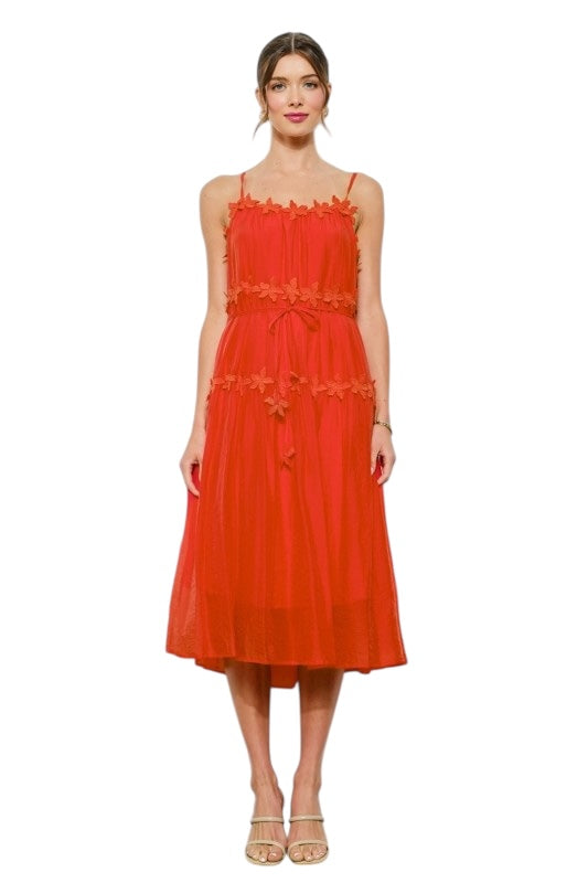 Coral Orchids Midi