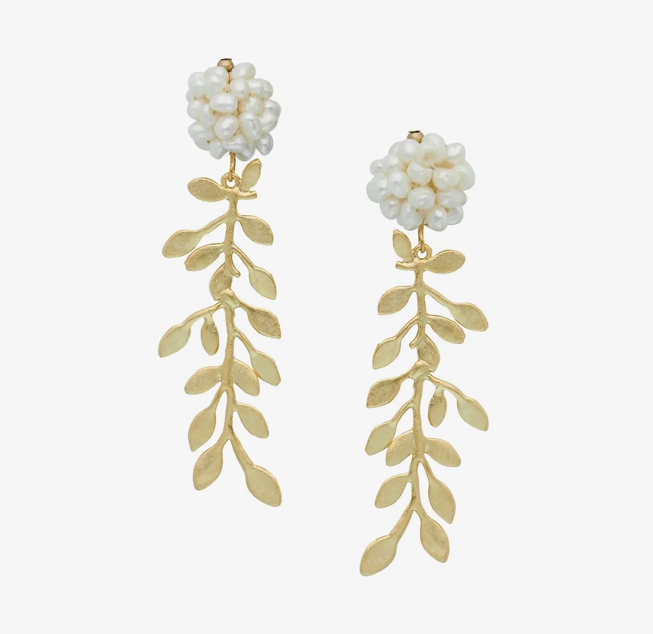 Pearl Cluster & Vine Earring