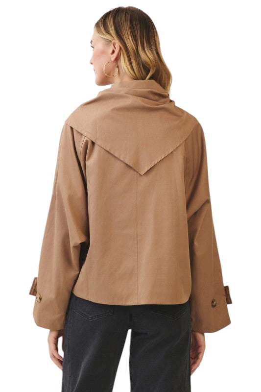 Shawl Detail Trench Jacket