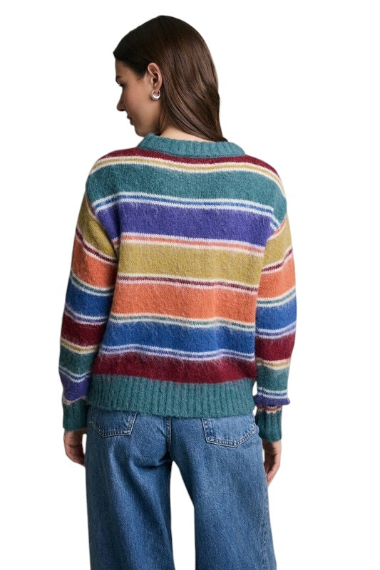 Multi Stripe Cardigan