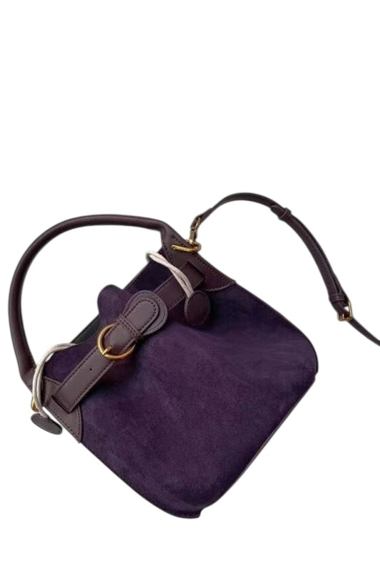 Suede Bucket Bag- 2 Colors