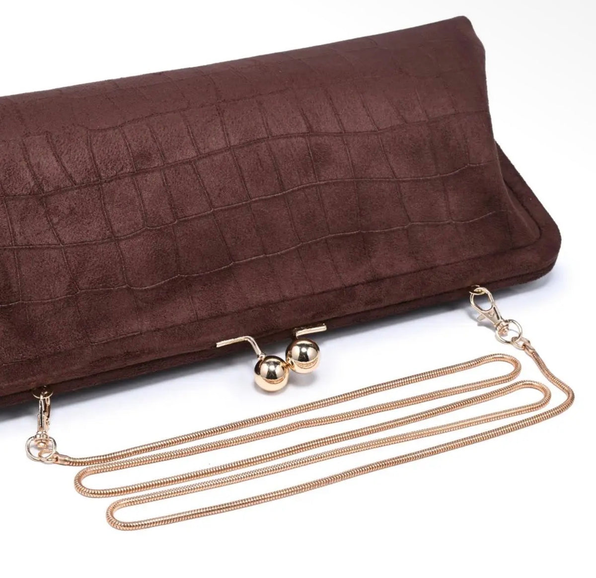 Suede Envelope Clutch- 2 Colors