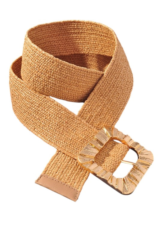 Gold Square Buckle Belt