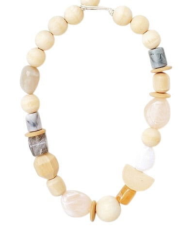 Wood & Resin Bead Necklace