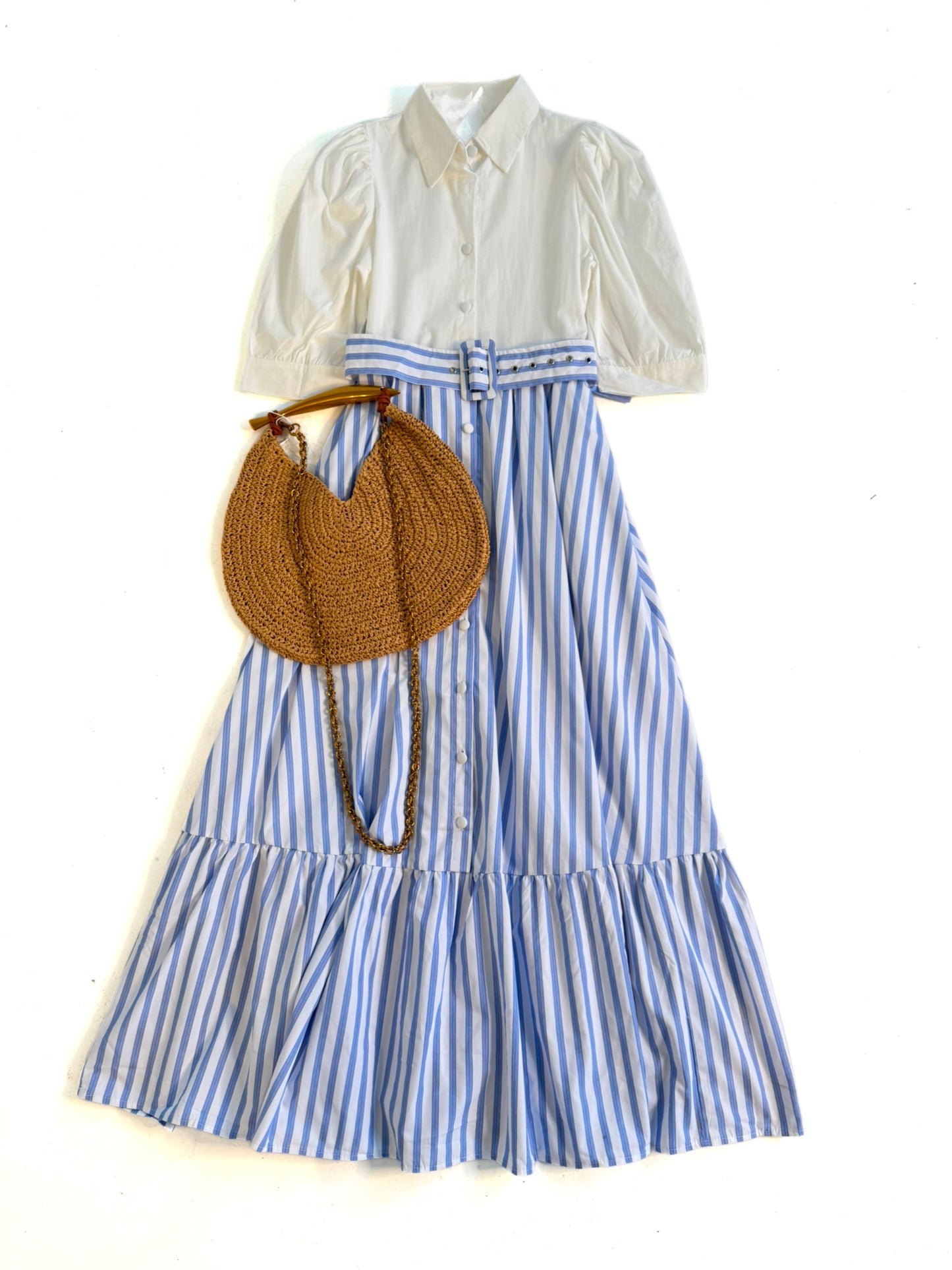 Poplin Oxford Maxi in Blue