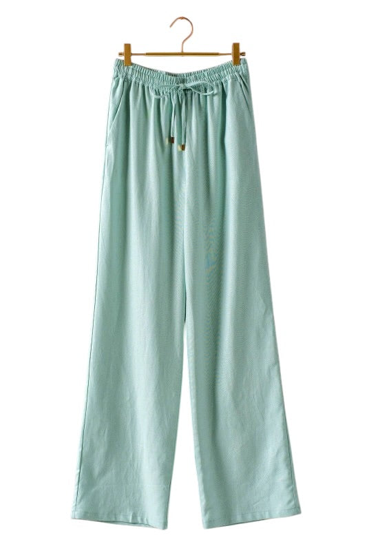 Linen Elastic Waist Pant - 4 Colors