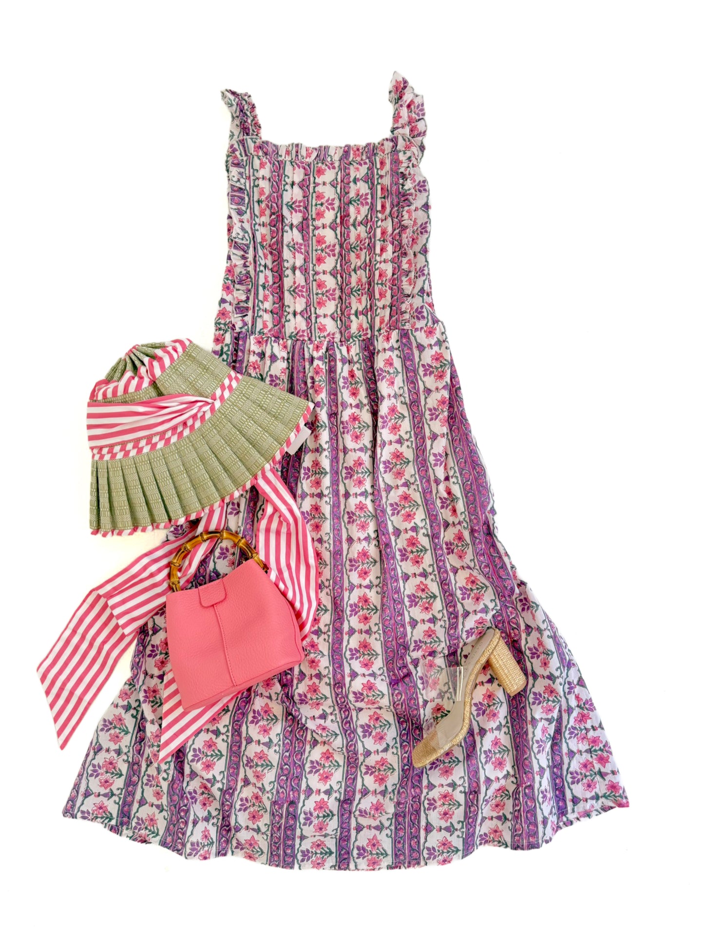 Esplanade Street Midi in Peri & Pink