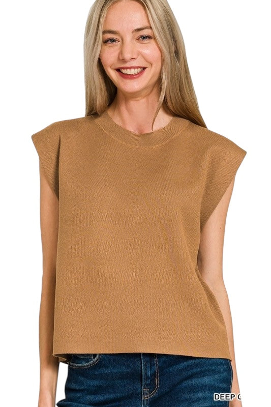 Sleeveless Knit Top - 2 Colors