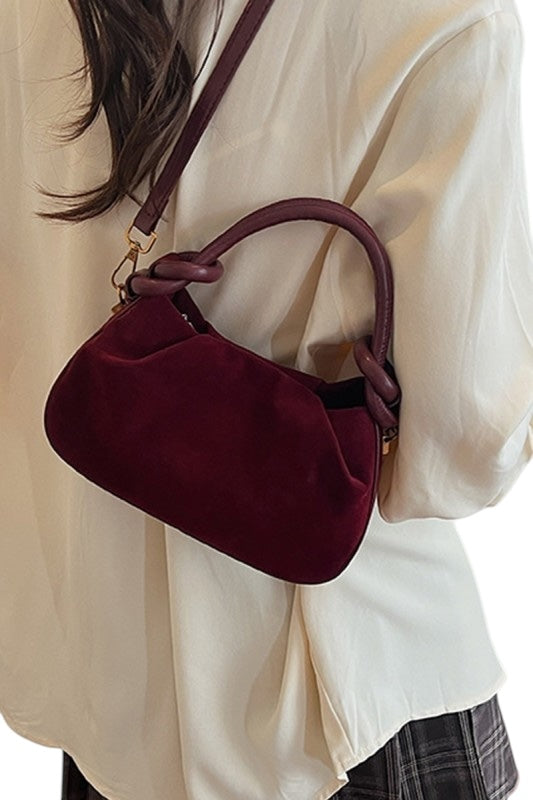 Double Knot Suede Tote- 2 Colors