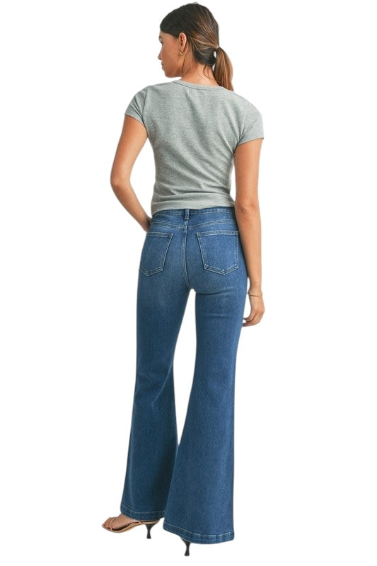Dark Denim Flares