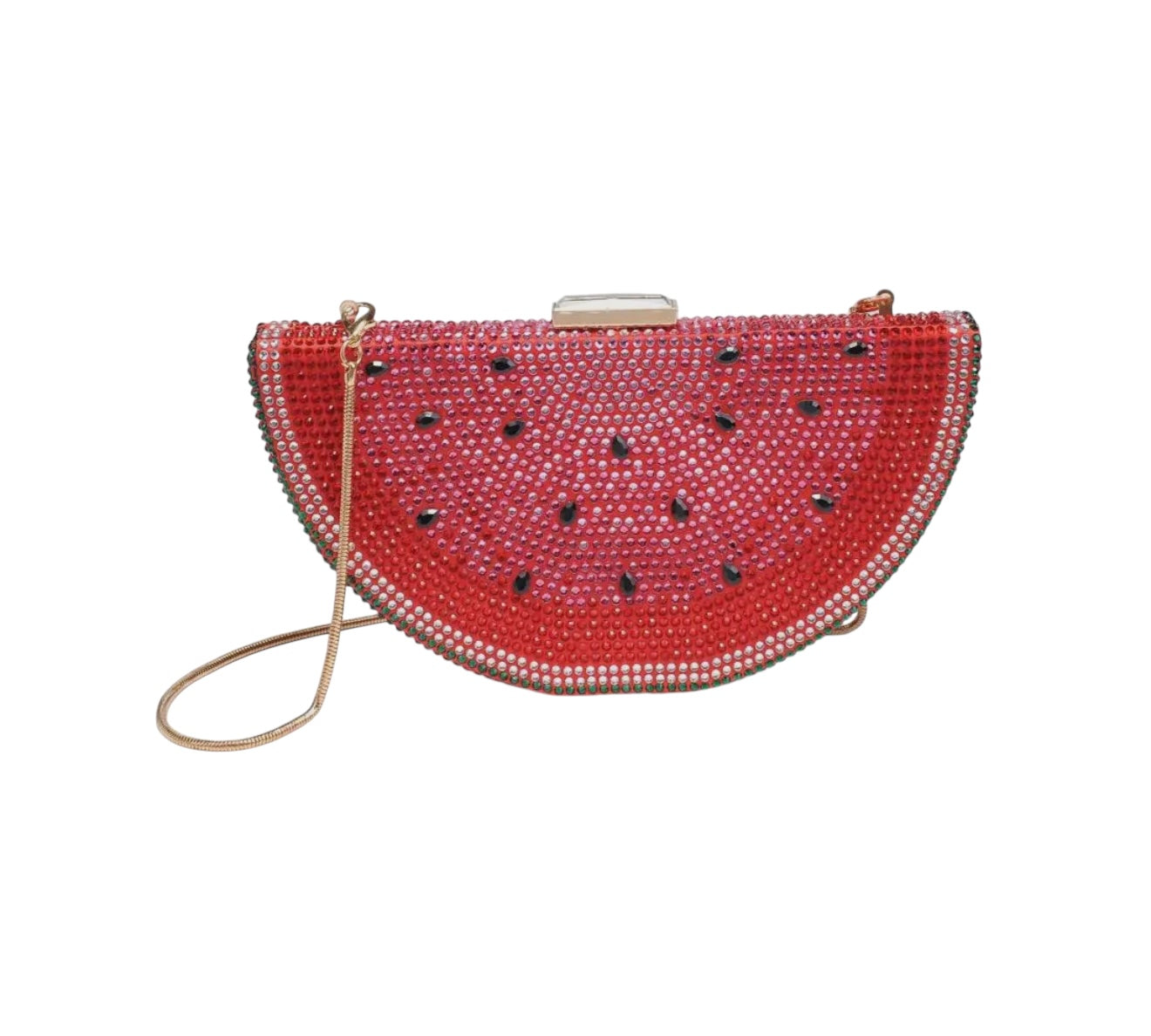 Jeweled Watermelon Clutch