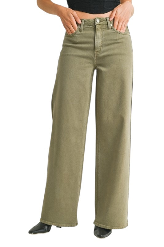 Vintage Olive Palazzo Jeans