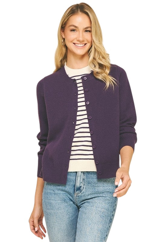 Twofer Cardigan- 2 Colors