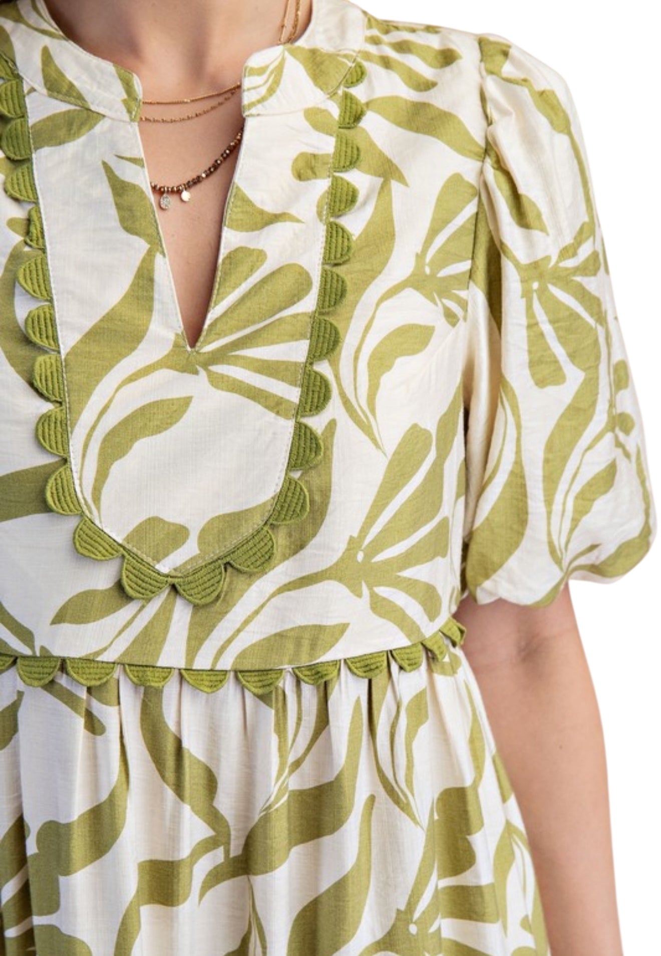 Sage Leaves RicRac MIDI