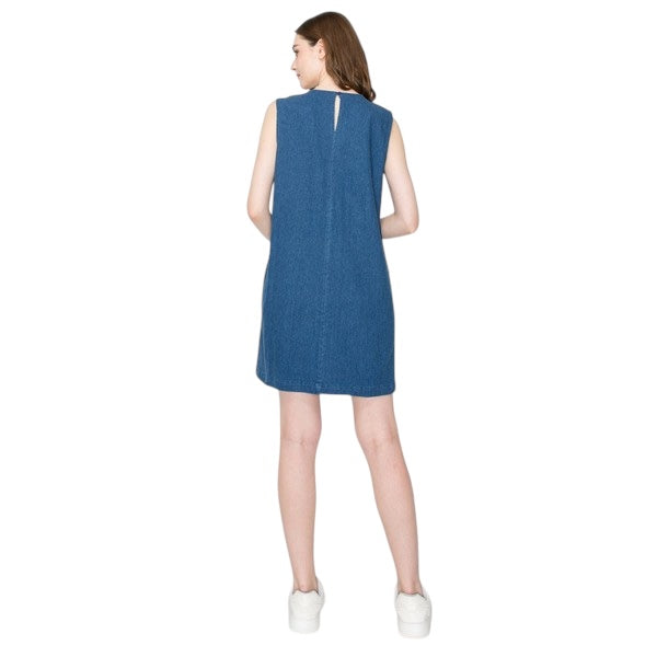 Denim Scallops Shift
