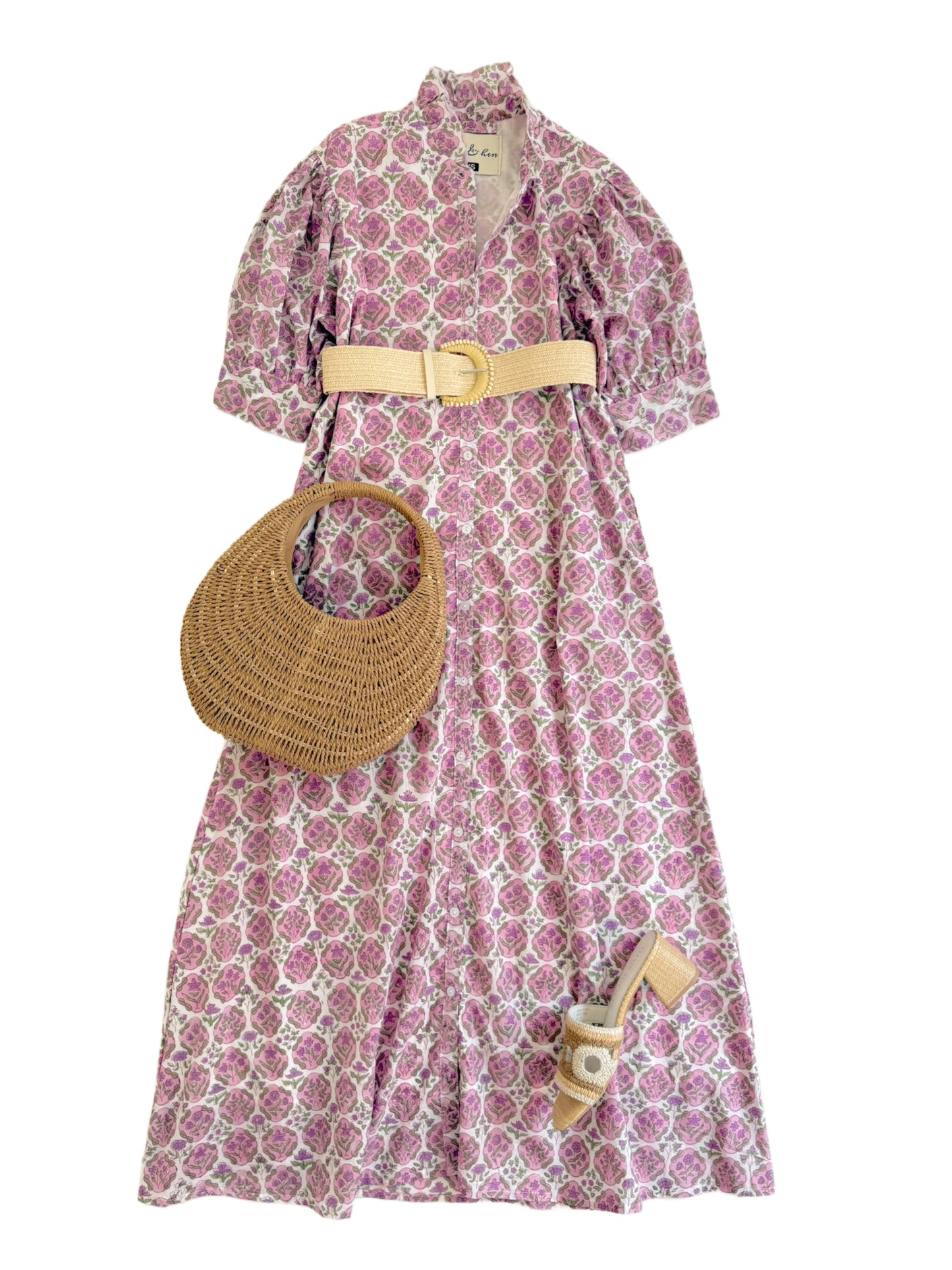 Julia Street Midi in Peri Daisy